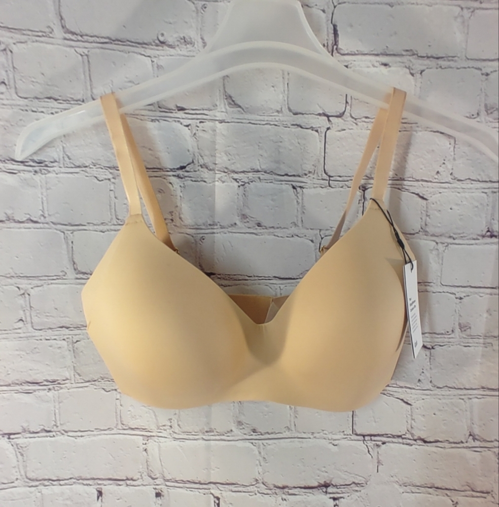Knix Wing Woman Contour Wire-free Bra Size 7 Warm Sand NWT